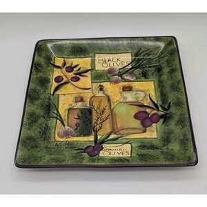 Certified International Susan Winget Garden of Olives Platter